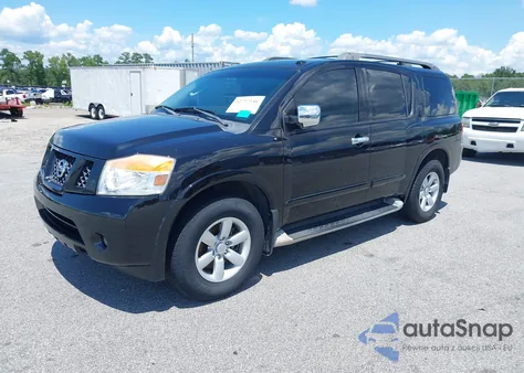 2011 Nissan Armada Sv z USA, uszkodzony, nr VIN 5N1BA0ND6BN614893